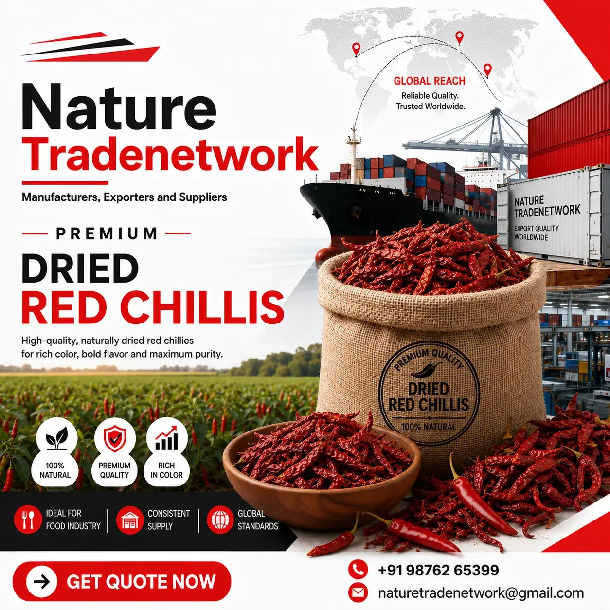 Dried Red Chillis
